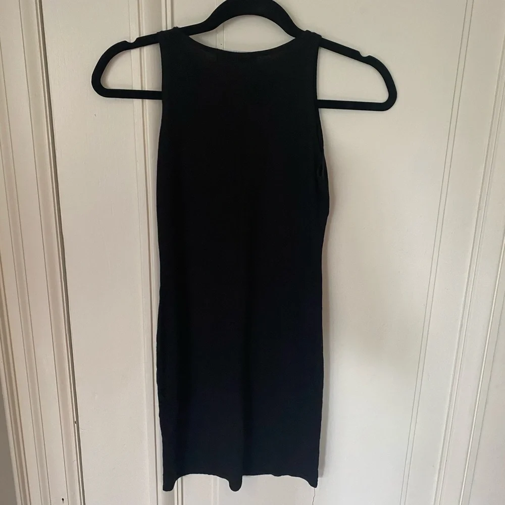 Missguided Super Soft Basic Round Neck Little Black Dress LBD - Picture 4 of 6